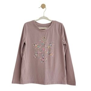 NWOT Cat & Jack Kids Long Sleeve Tee with Snowflake Graphic | Girls 5T